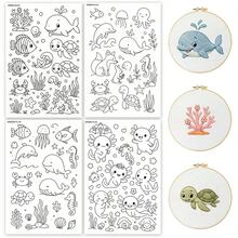DIY Embroidery Stabilizer, A4 Size Self-Adhesive Water Soluble Non-Woven Auxiliary ,Deep-Sea Fish Design, For Beginner's To Use In Embroidery Projects - 21x29.7cm/8.26x11.7in - View 16