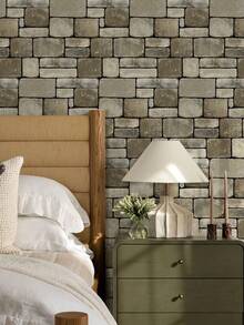 1/10/20Pcs 3D Faux Stone Wall Stickers, Peel And Stick Wall Panels, Self Adhesive Decorative Wall Tiles For Home Interior Decor - Wall Stickers - View 11