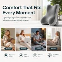Adjustable Wedge Pillow, Ergonomic Bed Backrest Reading Pillow, Height Adjustable Back Support Cushion With Breathable Cover, Memory Foam Pad, Suitable For Bedroom Reading, Watching TV And Daily Relaxation - Color-block Cushion - View 9