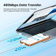 Cáp VENTION 100W PD 5A USB 3.0 Type-C đực sang đực, đầu nối ABS màu trắng, cáp sạc nhanh và đồng bộ dữ liệu cho laptop, điện thoại, máy tính bảng - Xem 8