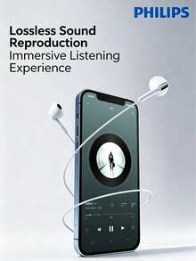 PHILIPS Headphone Berkabel Semi-In-Ear TAE1020 dengan Mikrofon, Cocok untuk Kelas Online, Pekerjaan Kantor, dan Panggilan; Kompatibel dengan Komputer, Laptop, Ponsel Apple dan Android. - View 6