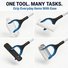 Alat penjepit tugas berat dengan mekanisme pengunci dan cakar anti selip, desain lengan yang diperpanjang; konstruksi paduan aluminium yang kokoh dan plastik yang tahan lama; desain pegangan ergonomis, cocok untuk menjepit, mengangkat, dan skenario kerja lainnya. - View 8