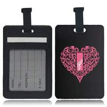 Leather Initial Luggage Tag, Letter Travel Bag Backpack Label, Gift For Women And Teenagers, Essential Accessory For Summer Back To School Travel - Multicolor - View 10