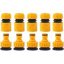 10pcs Hose Faucet Quick Connector 3/4 & 1/2 Inch Graden Hose Water Tap Threaded Connector Faucet Adapter For Garden Irrigation - A - View 1