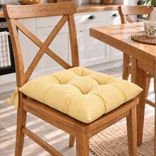 6 Pcs Comfortable Indoor & Outdoor Seat Pads For Kitchen, Dining, Garden, Balcony & Patio Chairs In Turkey - Yellow - View 6