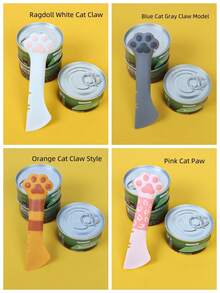 A Multi-Functional Pet Spoon, Shaped Like A Cat Paw, Can Be Used For Feeding, Stirring, And Covering Canned Food. It Can Also Serve As A Can Opener And An Auxiliary Tool For Pet Feed. Pet Supplies. - One Size - View 8