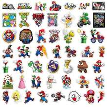 SUPER MARIO BROS. 1 set/50 stiker karakter game kartun, cocok untuk mendekorasi laptop, botol minum, skateboard, dan koper. Hadiah pesta yang bagus untuk anak-anak dan penggemar. (Gaya acak) - MultiWarna - View 7