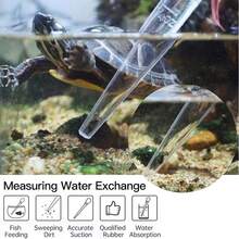 1pc Fish Tank Water Change Drip Feeder, PE Material Drip Design, Convenient For Feeding Small Fish And Cleaning Fish Tank Waste - Straight Head - View 5