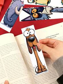 30pcs Funny Cartoon Animal Paper Bookmarks, Creative Quirky Ugly-Cute Big-Eyed Animals, Used To Mark Reading Pages, Suitable For Students' Daily Reading, Planner Decoration, Also Can Be Used As Creative Small Gifts. - A - View 3
