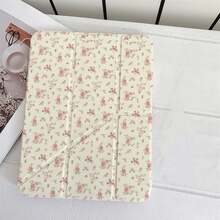 蕾絲粉色小碎花 Y 型支架保護平板保護套，附筆槽，相容 iPad 第 10 代 Smart Case/11(A16 2025)/相容 Galaxy S9/S7/S10+/相容 /相容 - 彩色 - 查看 10