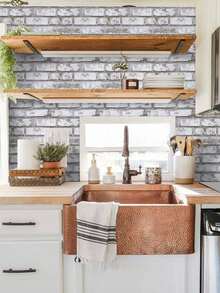 1/10/20Pcs Faux Brick Wall Panels, 3D Peel And Stick Brick Wall Tiles ...