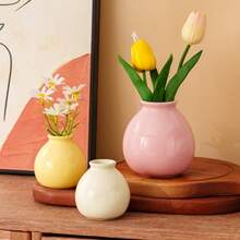 Creamy-Gloss, Spherical Reed Diffuser Bottle-Suitable For Use With Reed Sticks And Mini Dried Flowers. A Piece Of Decor That Offers A Soft, Soothing Fragrance; Ideal For Bedroom Nightstands, Bathroom Vanities, Desks, And Entryways. - Small Ceramic Jar Aroma Diffuser Bottle - View 1