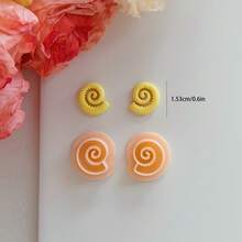 1pc/2pcs Mini Polymer Clay Cutters, Ocean Theme Shapes: Shark, Whale, Manta Ray, Tropical Fish, Coconut Tree, Starfish, Turtle, Crab, Dolphin, For Making Earrings And Necklaces - Apricot - View 19