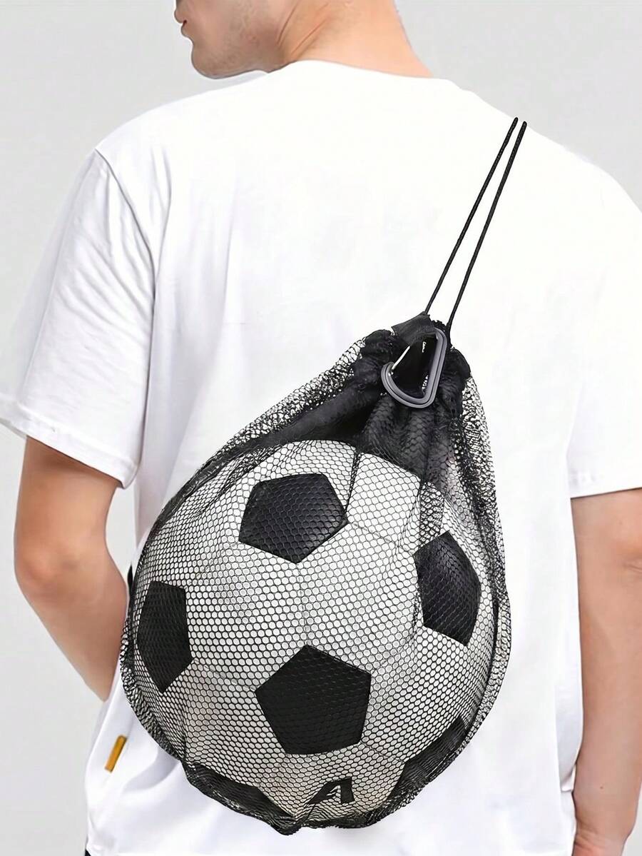 1pc Basketball Bag, Basketball Football Volleyball Mesh Bag, Thickened Storage Bag, Football Net Bag, Halloween - Multicolor - View 1