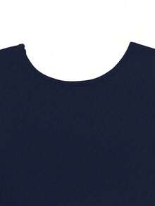 Sexy Backless Round Neck Long Sleeve Tight Bodysuit, Multi-Functional Slim Fit Design, Suitable For Spring And Autumn, Deep Blue Tight Bodysuit - Dark Blue - View 6