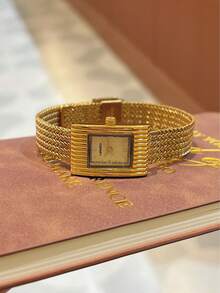 LIANDU 1 Piece Retro Gold Women's Quartz Watch, Daily Wear, Simple Business Casual Fashion Style, Stainless Steel Strap, Holiday Gift Giving Options - Gold - View 7