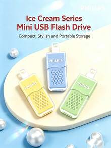 PHILIPS 13UA Dopamine Creative USB Flash Drive, Macaron Colorful Design, Lightweight Portable Plug And Play, Flash Drive For Office Documents And Photo Storage - View 6