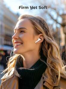 True Wireless Bluetooth Earbuds, Built-In Microphone For Clear Calls, Long Battery Life, Sweat-Proof Design, Comfortable Fit, Compatible With IOS And Android Devices, Suitable For Fitness, Running And Daily Use - White - View 4