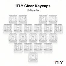 أغطية مفاتيح شفافة 20 قطعة بتصميم XDA من مادة PC بألوان مختلطة للوحة مفاتيح ميكانيكية DIY بناء مخصص مجموعة إضاءة خلفية RGB للألعاب والمكتب - مشاهدة 16