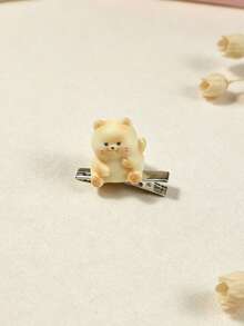 1pc Cute Cartoon Kitten Hair Clip, Adorable Quirky Hair Accessory, Suitable For Daily Wear, Gift Choice - Multicolor - View 10
