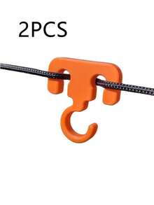 Tarp Rope Hook, Portable Camping Gear, Tent Guyline Storage Hook, Outdoor Multi-Function Hanging Ring - Multicolor - View 12