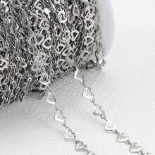 1m Stainless Steel Hollow Heart Chain Gold Color Jewelry Chain Suitable For DIY Necklace Bracelet Jewelry Accessories - Stainless Steel Chain - View 1