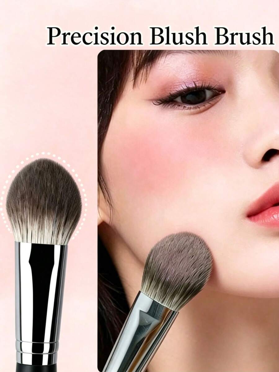 Heart-Shaped Blush Brush, Precise Blush, Eyeshadow, Foundation Makeup Brush Tool - Multicolor - View 1