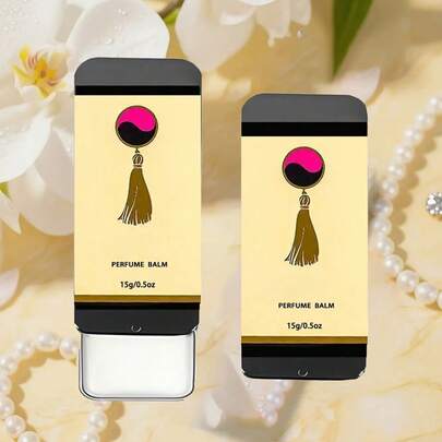 Solid Perfume, Long-Lasting Fresh Woody Floral Fragrance, Lemon, Citrus, Jasmine, Violet, Cinnamon, Enhances Confidence And Charm, Suitable For Dates, Work, Daily Use, And A Preferred Gift For Holidays And Birthdays