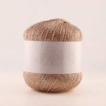 100g/Lot Colorful Unique Gold Silver Glitter Cotton Metallic Yarn Skein Crochet Thread Sweater Scarf Hat Craft Bag - A - View 22