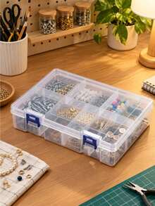 1pc Plastic Divided Storage Box Transparent Fishing Tackle Box Waterproof Compartment Storage Box DIY Craft Storage Box - Multicolor - View 9