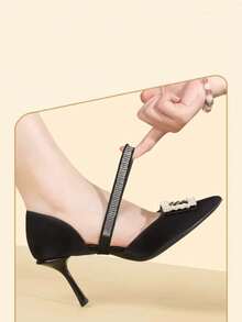 QKC 1pair Of Anti-Slip Shoe Laces With Adjustable Fixation For The Heel. Versatile Loafers, Flats, High Heels. Shoe Accessory. - Multicolor - View 5