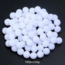 100pcs/Pack 8mm Flocked Resin Straight Hole Beads DIY Handmade Phone Chain Necklace Bracelet Autumn/Winter - Flocked Resin Beads - View 10