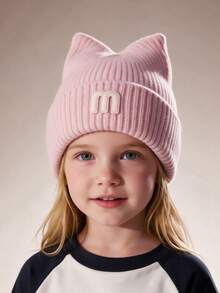 Autumn/Winter Kids Knitted Hat, Boys & Girls Woolen Beanie, Baby Pull-On Cap, Toddler Headwrap - Multicolor - View 4