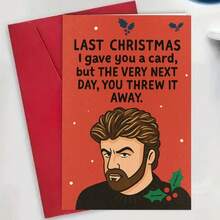 Playfully Sarcastic Christmas Card (Envelope Included) – "I Already Gave You This Last Year" Design; Perfect For Holiday Gift Exchanges Among Those With A Sense Of Humor-Suitable For Friends Or Colleagues Alike. - Multicolor - View 6