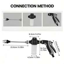 1pc Portable Handheld High‑Pressure Car Wash Spray Gun With Alloy Long Extension Rod And Non‑Slip Handle, Multi‑Use Water Sprayer Nozzle For Car Exterior Washing, Garden Watering, Patio Rinsing And Household Outdoor Surface Cleaning - View 4