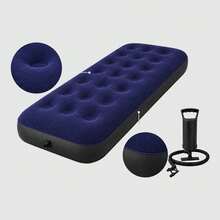 Extra Large Inflatable Mattress, Outdoor Air Mattress, Home Mattress, 38.98 Inch Portable Air Mattress, PVC Material, Lightweight Air Bed, Suitable For Camping, Home And Guest Hosting - A - View 8