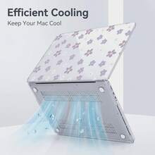 1pc Transparent Crystal Shockproof Protective Case, Compatible With MacBook/Matebook, Fully Transparent Hard PC Material, With Ventilation Holes, Snug Fit For Laptop Shell, Suitable For 13 Neo/13.3 Air/13.3 Pro/13.6Air/14.2 Pro/15Air/16.2Pro/D16/14 Ultra - View 5