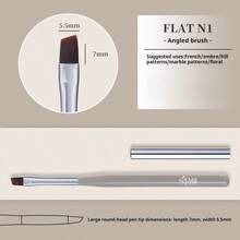 BAOSHIMAN Nail Art Brush Set, Professional Gel Nail Brush Kit With Liner, Flat, And Detail For All Techniques, Perfect For DIY Home Manicure And Professional Salon Nail Art Creations - Multicolor - View 14