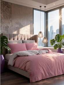 Tabea Home - Cozy Duvet Set - Pink - View 3