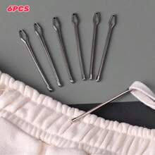 12/6pcs Drawstring Threading Tool Set, Metal Elastic Cord Threading Needle, Easy-Pull Drawstring Replacement Tool For Pants, Hoodies, Shorts Waistbands, Sewing Handmade DIY Clothing Repair Accessories - Needle Threader - View 10