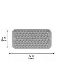 3pcs/1pc Kitchen Silicone Dish Drying Mat, Foldable Dish Drying Mat, Sink Drainer Mat, Non-Slip Drying Mat, Anti-Stain Easy To Clean, Suitable For Kitchen Countertop, Dining Table, Shower Rack, Waterproof, Non-Slip, Heat-Resistant, Coffee Bar Accessories, Cup Mat, Utensil Rack, Essential Home, Restaurant Decor, Halloween, Christmas, Best Gift For Women - Multicolor - View 13