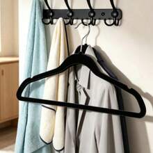 Premium Velvet Hangers,Non-Slip Thin Flocked Felt Hangers, Sturdy Clothes Hangers, Heavy Duty Coat &Suit Hangers, Durable Suit Hangers For Closet Use, Ideal Closet Supplies 1PC - Multicolor - View 6