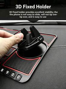 PAKRYS Multifunctional Car Anti-Slip Mat, Car Phone Holder, Non-Slip Adhesive Dashboard Phone Holder, Silicone Dashboard Car Mat - Multiple Styles - View 3