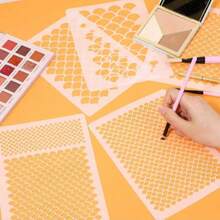 1pc Mermaid Scale Stencil, Mermaid Makeup Template, Reusable Fish Scale Pattern, Large Plastic Scale Wall Stencil, Suitable For Face And Body Painting - White - View 3