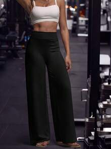 Women's High Waist Wide Leg Yoga Pants Flare Leg Tummy Control Butt Lift Elastic Slim Fit Gym Workout Casual Home Pants Sports Fall - Multicolor - View 4