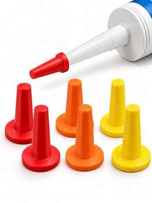 2/1pc Reusable Sealing Glue Cap, Sealing Glue Saver Cap, Plastic Caulk Tube Sealing Cap, Multi-Color Leak-Proof Sealing Cap For Caulk Tube Pipe Repair, DIY Home Tool - Multicolor - View 5