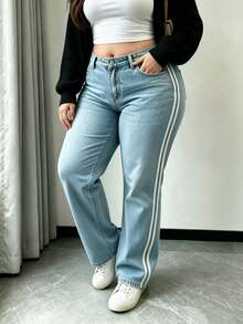 Plus Size Jeans - Light Wash - View 3