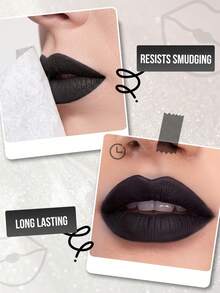 MISSLYN 2pcs Halloween Makeup Set, Multi-Use, Creamy Texture, Smoky Eyeliner, Matte Eyeliner, Easy To Blend Smooth, Rich Pigment Long-Lasting Lip Gloss, Silky Lightweight Formula, Suitable For Birthday, Best Gift, Party Ready, New Year Gift - #Set1 - View 4