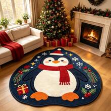 1 buah Keset Lantai Penguin Lucu Bertema Natal, Dihiasi dengan Syal Merah dan Topi Natal, Dikelilingi oleh Kepingan Salju, Daun Holly, dan Elemen Hadiah, Karpet, Permadani, Karpet Ruang Tamu Besar, Karpet Ruang Tamu, Karpet untuk Kamar Tidur, Karpet Kamar Tidur, Karpet untuk Kamar Tidur, Karpet Ruang Tamu, Karpet untuk Kamar Tidur, Keset Dapur, Keset Kamar Mandi, Dekorasi Ruangan, Karpet Dapur, Karpet Lorong, Karpet yang Dapat Dicuci, - MultiWarna - View 1