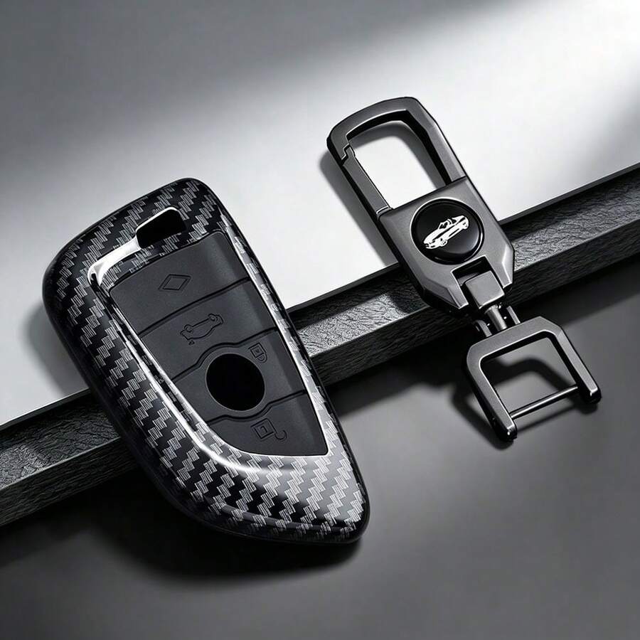 ABS Car Key Case Remote Cover Shell Holder Protector Chain Fob For BMW 120i 225i 320i 330Li 1 2 3 Series I3 IX3 X3 X2 M3 M2 X3M - Type a - View 1
